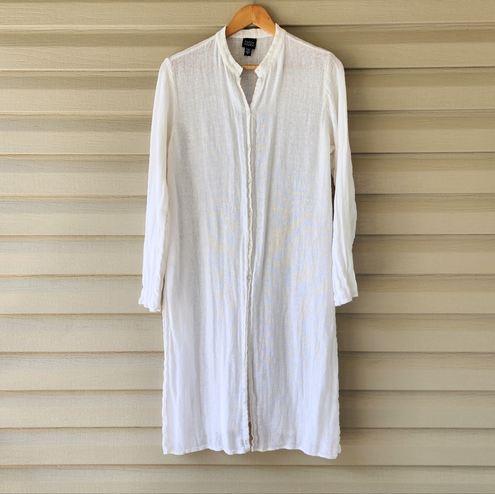 Eileen Fisher Irish linen white tunic